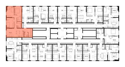 74,1 м², 3-комнатная квартира 13 850 000 ₽ - изображение 92