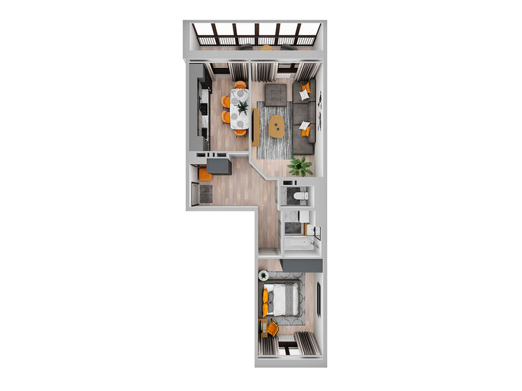 35,4 м², 1-комнатная квартира 5 300 000 ₽ - изображение 65