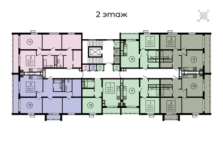 88,1 м², 3-комнатная квартира 13 592 612 ₽ - изображение 30