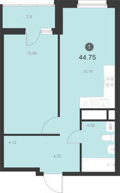 43,1 м², 1-комнатная квартира 8 545 860 ₽ - изображение 18