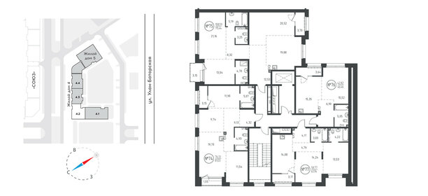 46,1 м², 1-комнатная квартира 8 367 150 ₽ - изображение 20