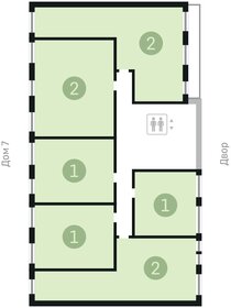 Квартира 55,5 м², 1-комнатная - изображение 2