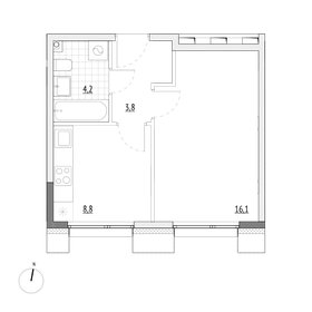 32,5 м², 1-комнатные апартаменты 6 045 000 ₽ - изображение 36