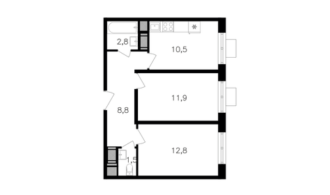 38 м², 2-комнатная квартира 14 000 000 ₽ - изображение 108