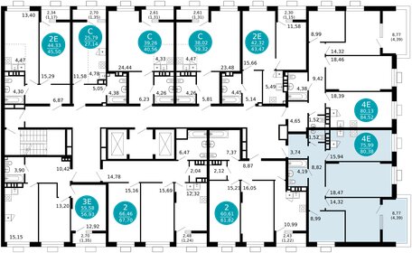 75,6 м², 3-комнатная квартира 11 750 000 ₽ - изображение 71