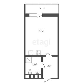 Квартира 27 м², студия - изображение 1