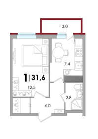 28,7 м², квартира-студия 2 999 000 ₽ - изображение 114