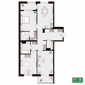 91,1 м², 3-комнатная квартира 17 850 000 ₽ - изображение 24