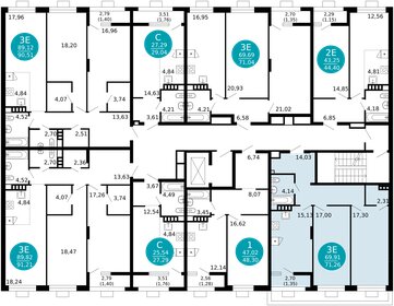 75,6 м², 3-комнатная квартира 11 750 000 ₽ - изображение 79