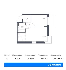 40 м², 1-комнатная квартира 9 181 399 ₽ - изображение 33