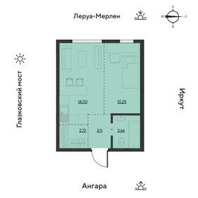 13 м², квартира-студия 3 100 000 ₽ - изображение 64