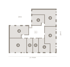 Квартира 72,9 м², 2-комнатная - изображение 1