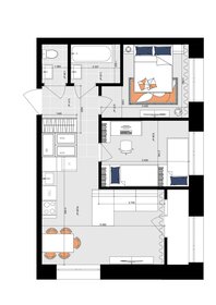 Квартира 52,6 м², 2-комнатная - изображение 2