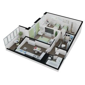 Квартира 76,4 м², 3-комнатная - изображение 1