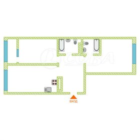Квартира 69,5 м², 2-комнатная - изображение 1