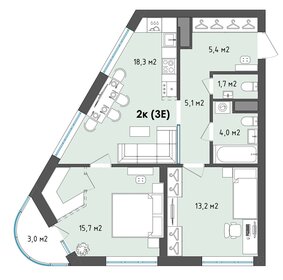 42,3 м², 2-комнатная квартира 2 099 000 ₽ - изображение 12