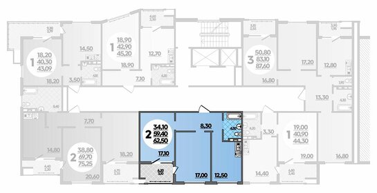 72 м², 2-комнатная квартира 11 800 000 ₽ - изображение 85