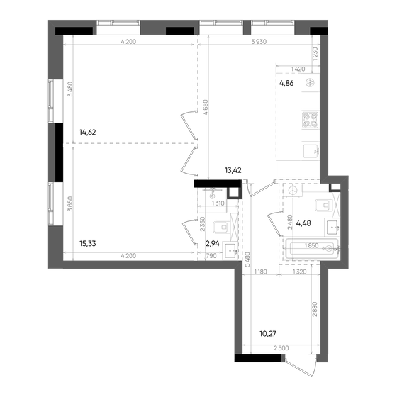 65,9 м², 3-комнатная квартира 13 511 184 ₽ - изображение 21