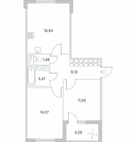 58,5 м², 2-комнатная квартира 11 416 510 ₽ - изображение 11