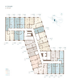 46,5 м², 1-комнатная квартира 16 500 000 ₽ - изображение 134