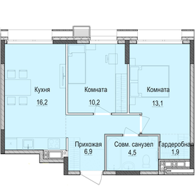 Квартира 52,6 м², 2-комнатная - изображение 1