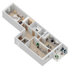 Квартира 79,8 м², 2-комнатная - изображение 2