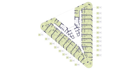 31,4 м², 1-комнатная квартира 7 800 000 ₽ - изображение 89