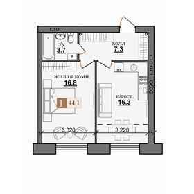 36 м², 1-комнатная квартира 3 450 000 ₽ - изображение 76