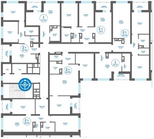 Квартира 66,5 м², 2-комнатная - изображение 2