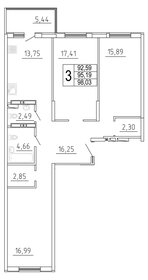 97 м², 3-комнатная квартира 11 500 000 ₽ - изображение 49