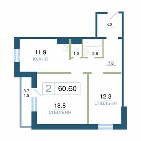 135,2 м², 3-комнатная квартира 24 900 000 ₽ - изображение 132