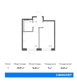 Квартира 33,1 м², 1-комнатная - изображение 1