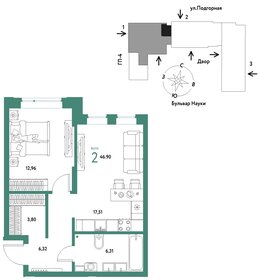 51 м², 2-комнатная квартира 5 650 000 ₽ - изображение 102