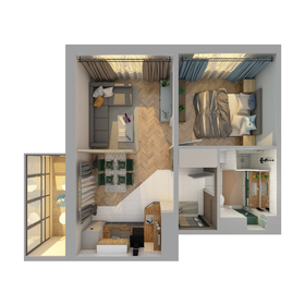 45 м², 2-комнатная квартира 7 100 000 ₽ - изображение 56