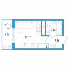 Квартира 19,7 м², студия - изображение 1