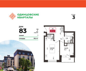 32,3 м², 1-комнатная квартира 7 112 000 ₽ - изображение 51