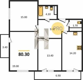 Квартира 80 м², 3-комнатная - изображение 4