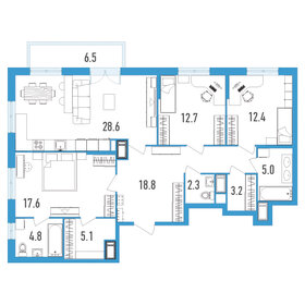 112,5 м², 3-комнатная квартира 23 625 000 ₽ - изображение 56
