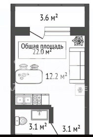 Квартира 22 м², студия - изображение 1