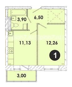 Квартира 36,7 м², 1-комнатная - изображение 1