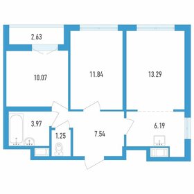 56,5 м², 3-комнатная квартира 6 300 000 ₽ - изображение 106