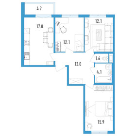 80,9 м², 3-комнатная квартира 11 730 500 ₽ - изображение 57