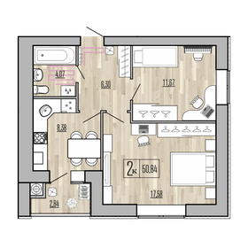 62 м², 3-комнатная квартира 3 500 000 ₽ - изображение 106