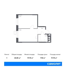 43,5 м², 1-комнатные апартаменты 11 500 000 ₽ - изображение 92