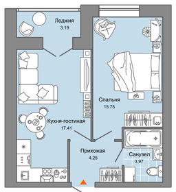 42 м², 2-комнатная квартира 4 889 964 ₽ - изображение 40