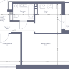 Квартира 48 м², 2-комнатная - изображение 2