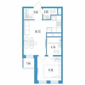 Квартира 35,6 м², 1-комнатная - изображение 1