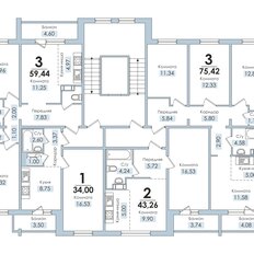 Квартира 75 м², 3-комнатная - изображение 2