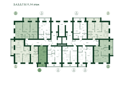 67,7 м², 2-комнатная квартира 5 670 000 ₽ - изображение 41