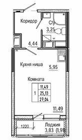 26,5 м², квартира-студия 4 890 000 ₽ - изображение 119